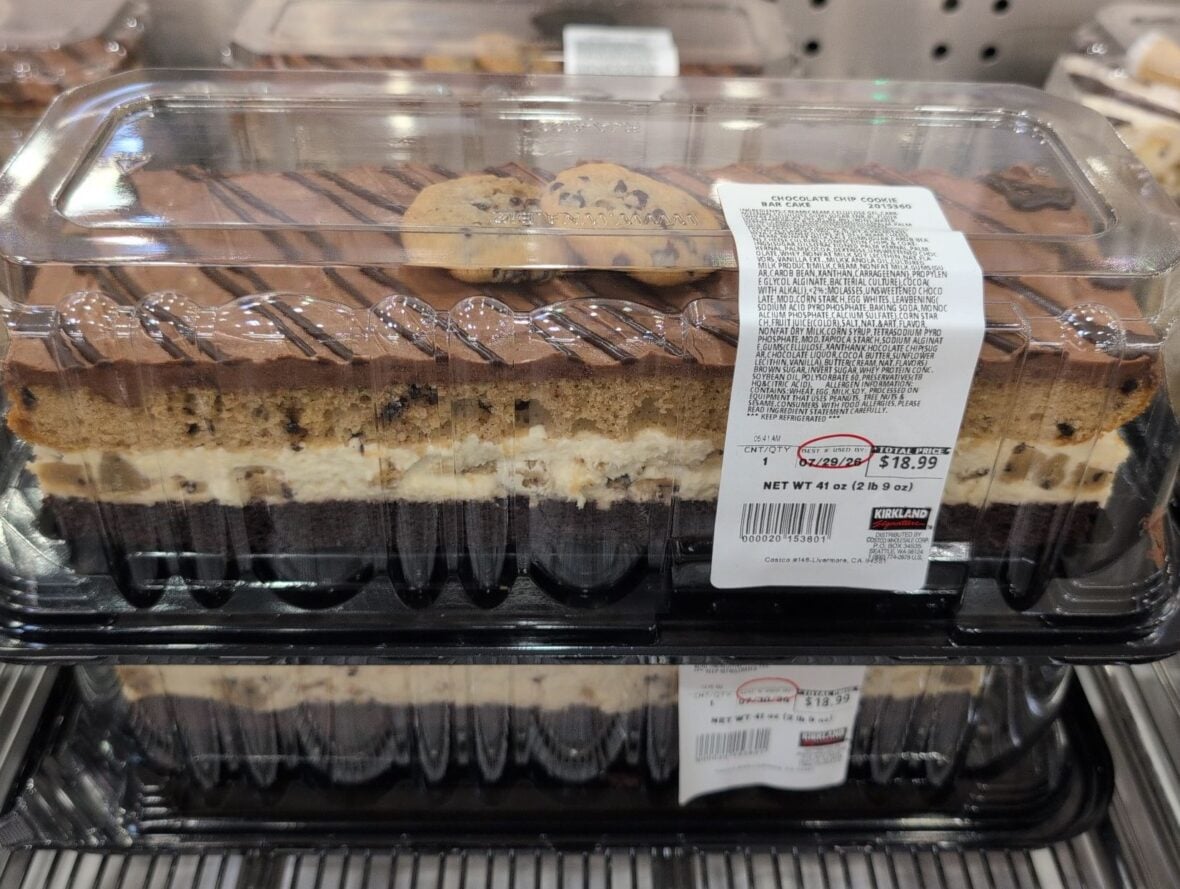 Kirkland Signature Chocolate Chip Cookie Bar Cake at Costco