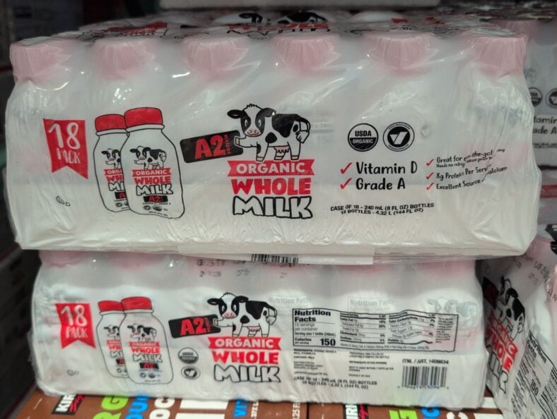 Kirkland Signature Organic A2 Protein Whole Milk at Costco