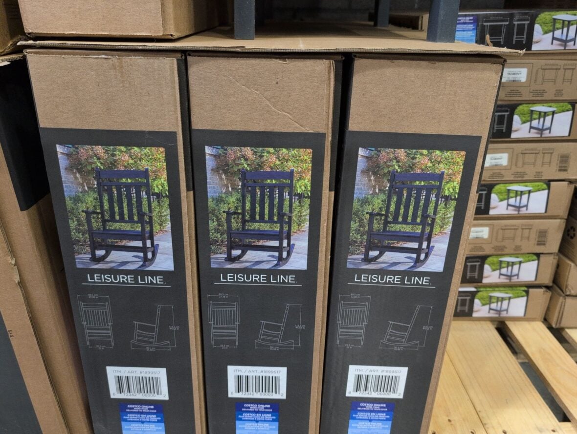 Leisurẽ Line Rocking Chair Made of Recycled Plastics at Costco
