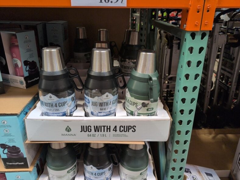Manna 640z Jug with 4 Stackable Cups at Costco