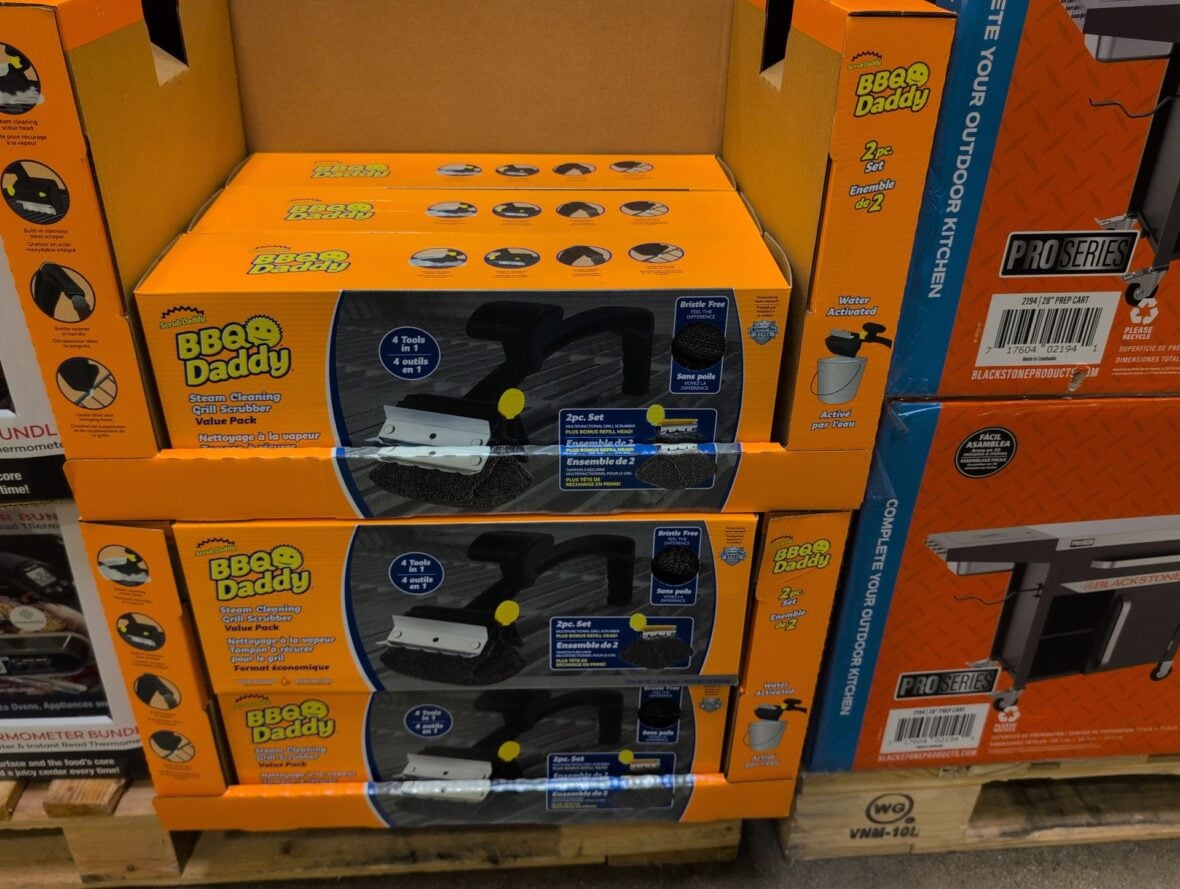 Scrubdaddy Bbqdaddy Steam Cleaning Grill Brush at Costco