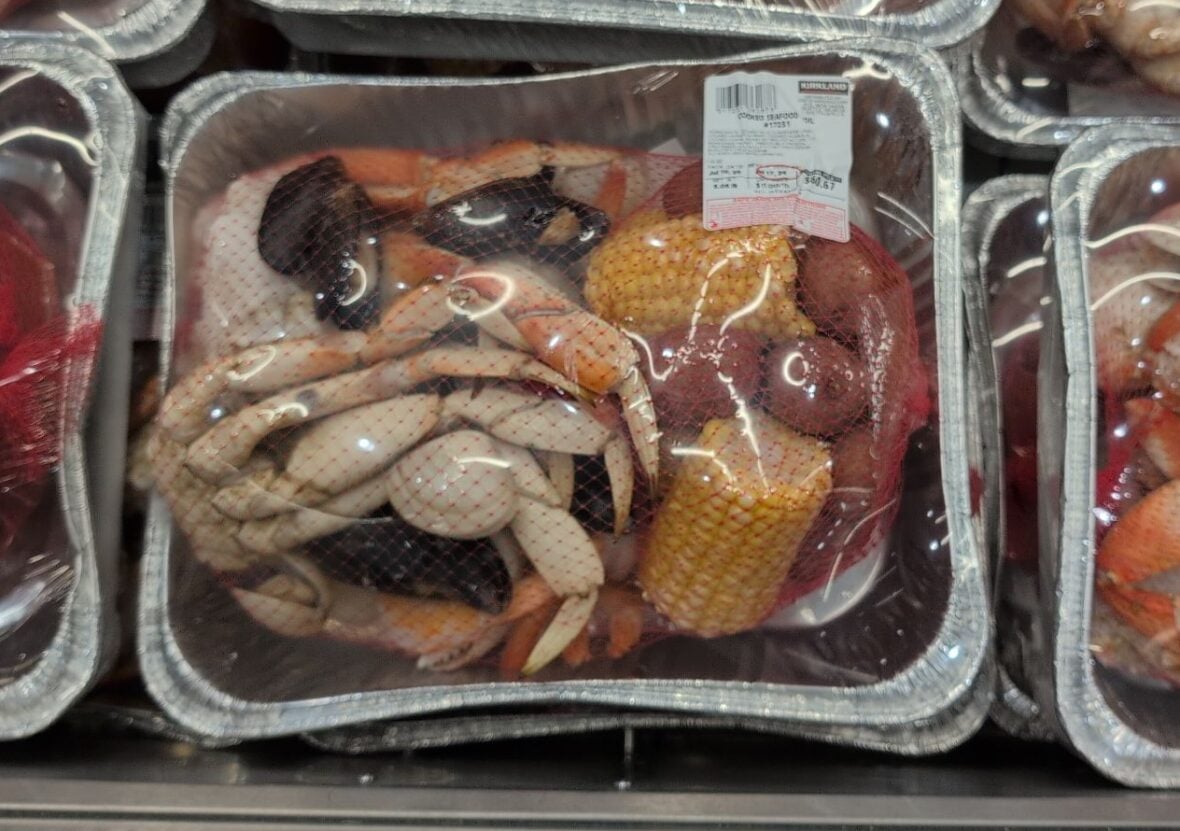 Seafood Boil Per Lb Cook& Dungeness Crab Woked Msels at Costco
