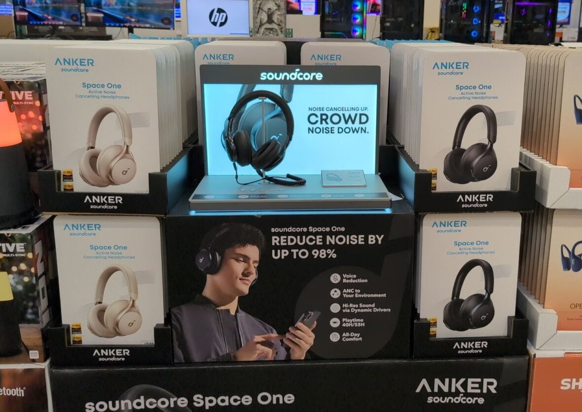 Soundcore Space One Wireless Headphones Cream at Costco
