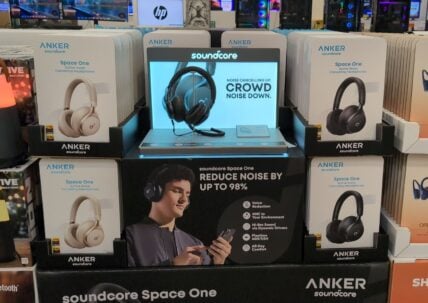 Soundcore Space One Wireless Headphones Cream at Costco