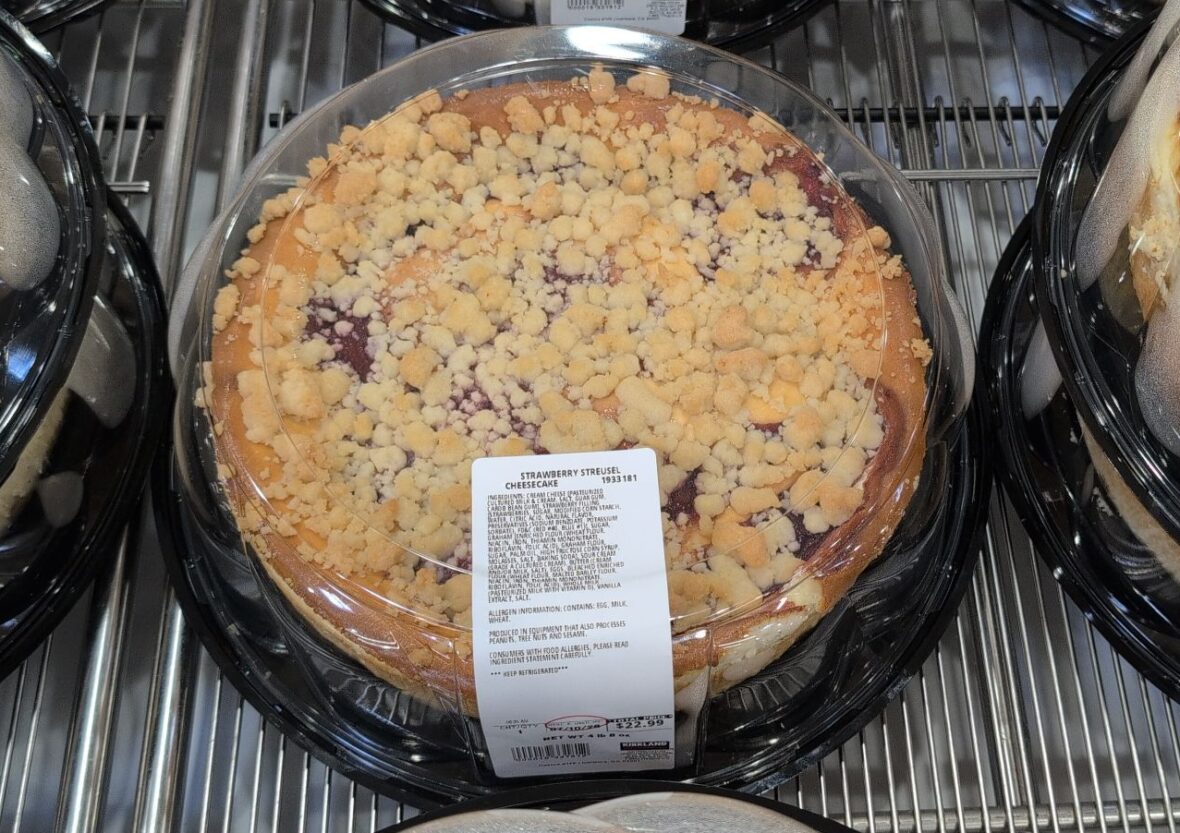 Strawberry Streusel Cheesecake at Costco