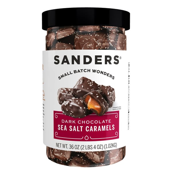 Sanders Dark Chocolate Seal Salt Caramels
