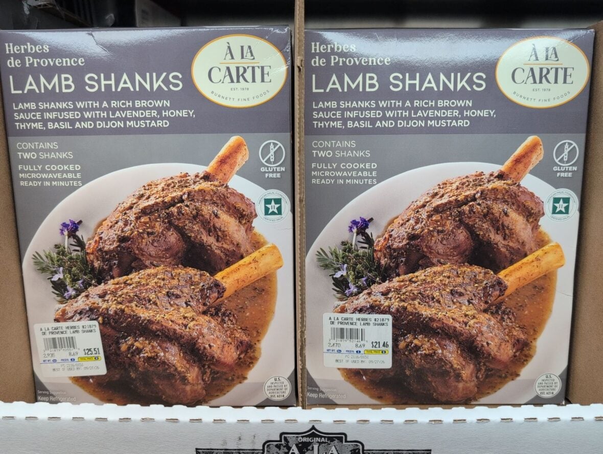 A La Carte Lamb Shanks Herbes de Provence at Costco