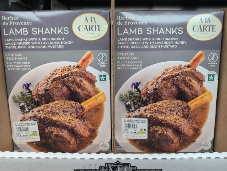 A La Carte Lamb Shanks Herbes de Provence at Costco
