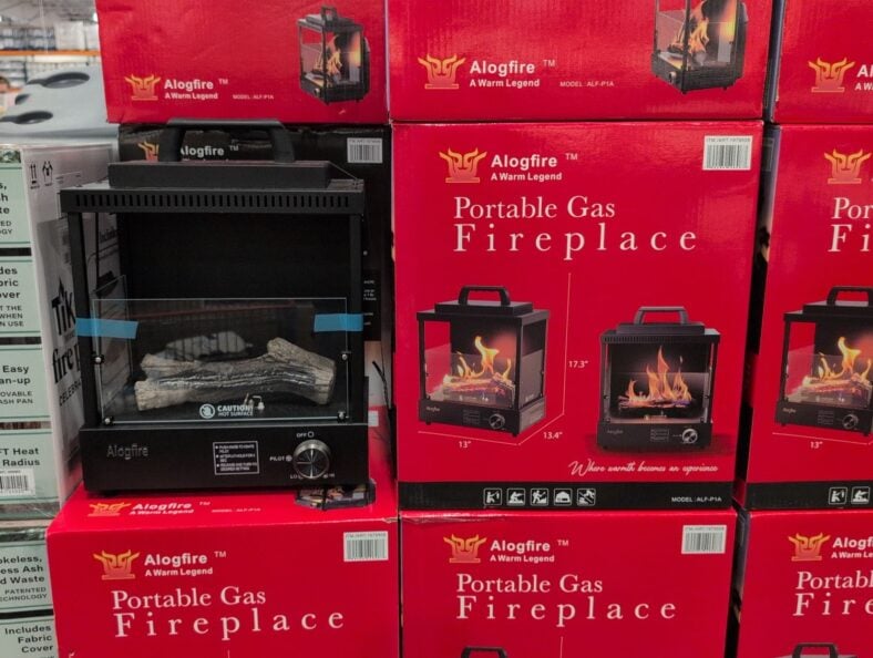 Alogfire Portable Gas Fireplace at Costco