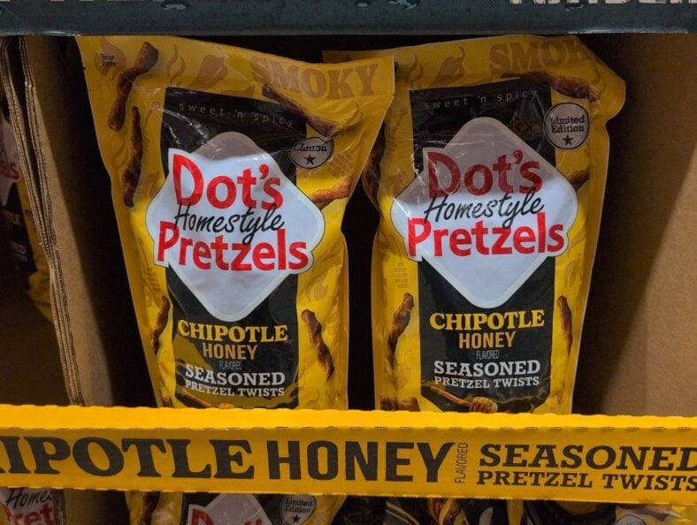Dot's Homestyle Pretzels Chipotle Honey Seasoned Pretzel Twists at Costco
