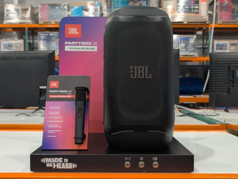 JBL PartyBox 130 Speaker with Wireless Mic Bundle at Costco