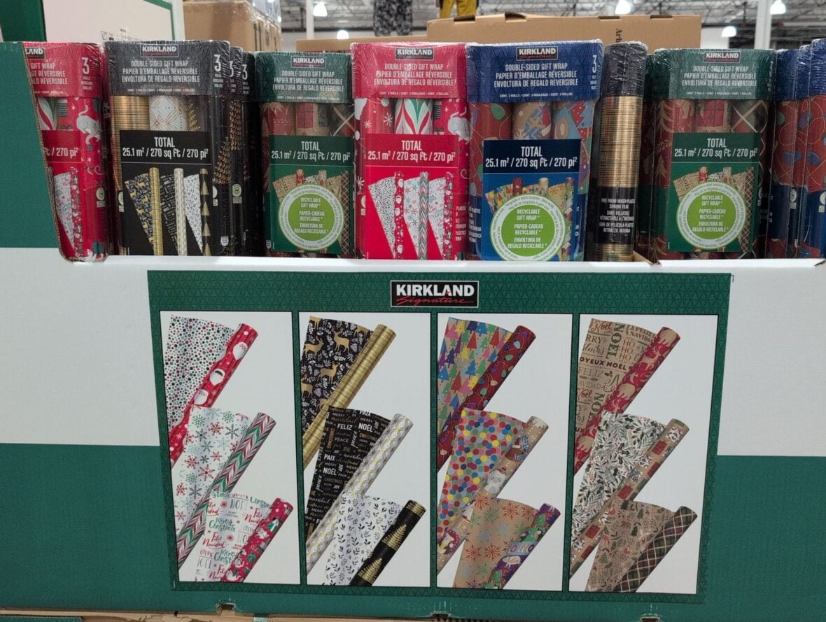 Kirkland Signature Double-Sided Gift Wrap at Costco