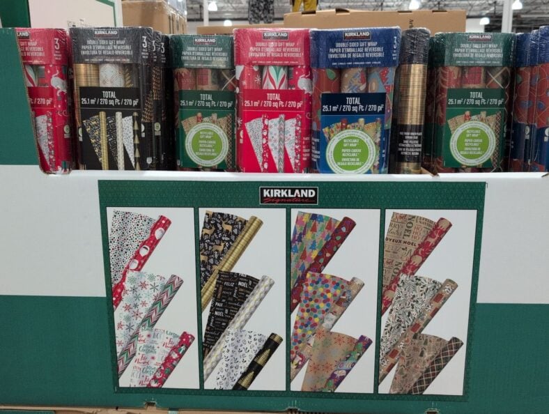 Kirkland Signature Double-Sided Gift Wrap at Costco