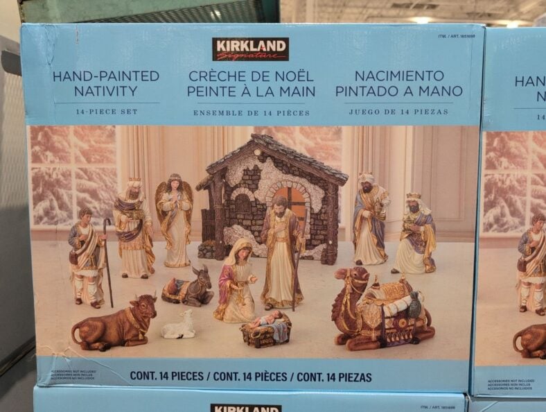 Kirkland Signature Hand-Painted Nativity 14-Piece Set at Costco