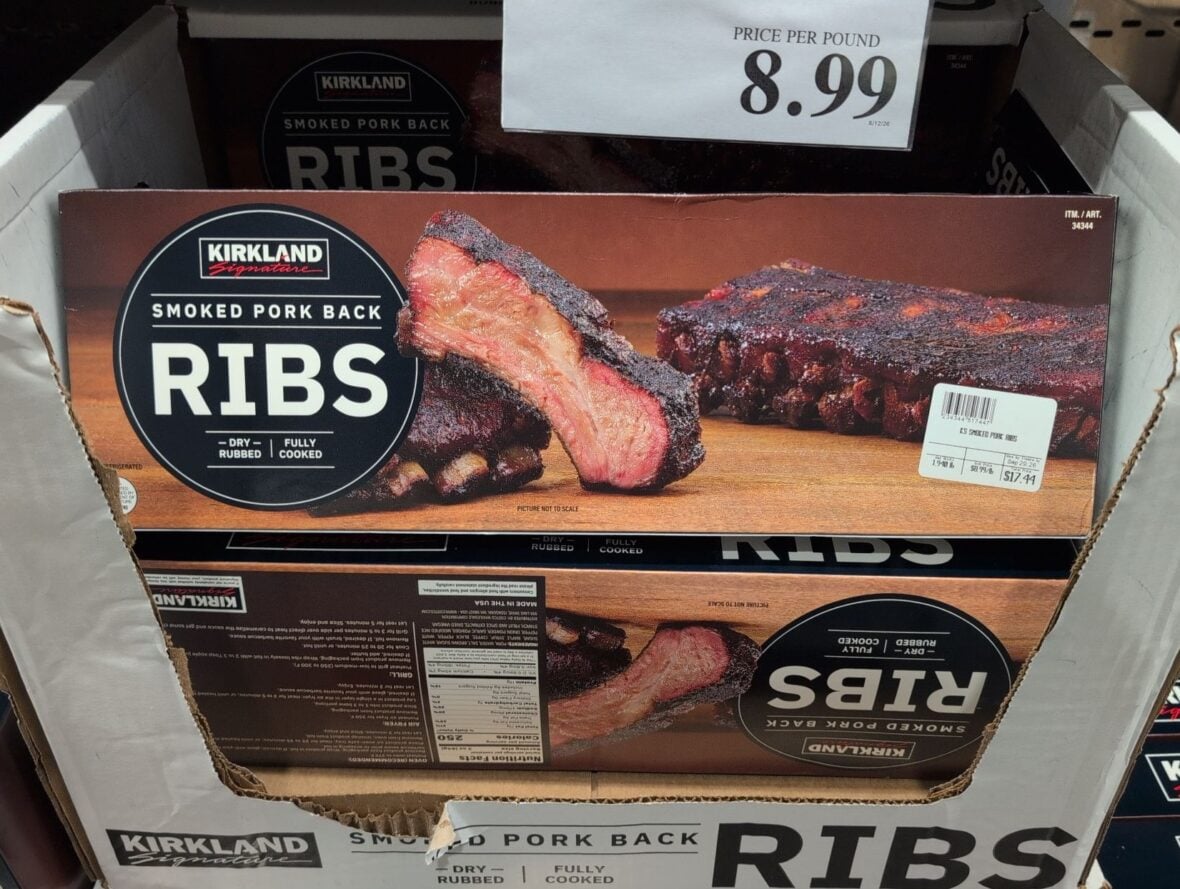 Kirkland Signature Smoked Pork Back Ribs at Costco