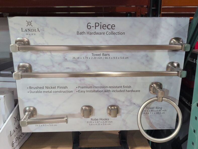 Landia 6-Piece Bath Hardware Set at Costco
