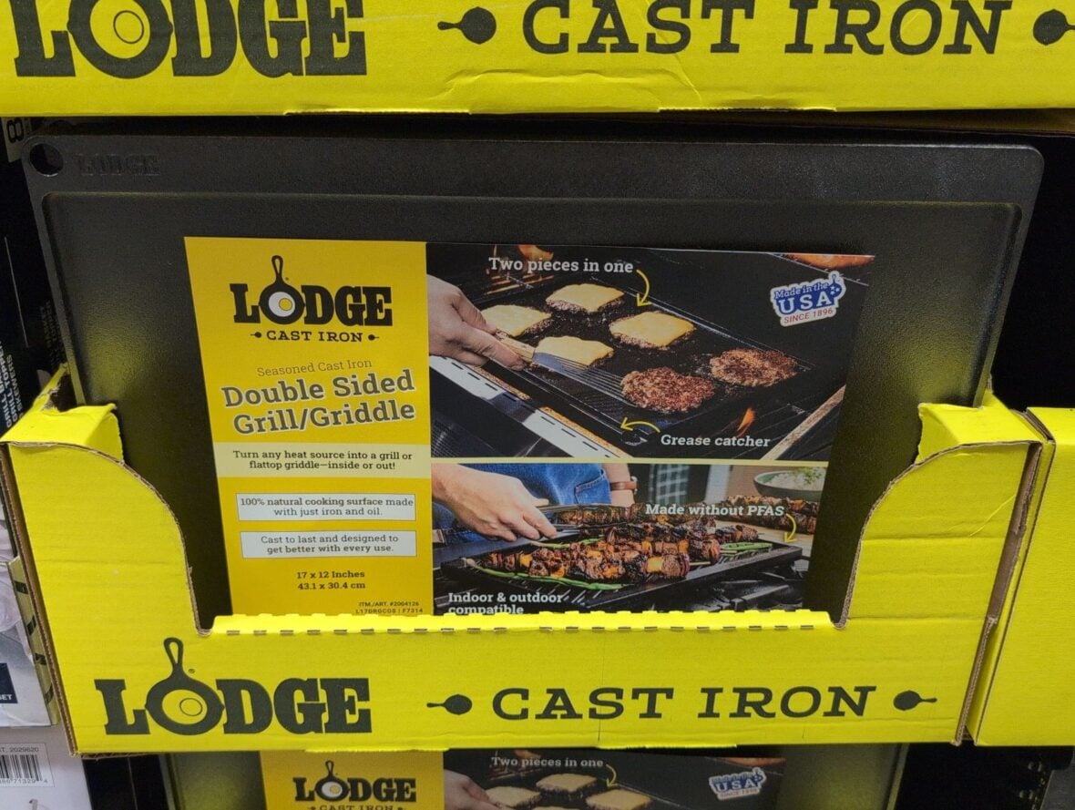 Lodge Seasoned Cast Iron Reversible Grill at Costco