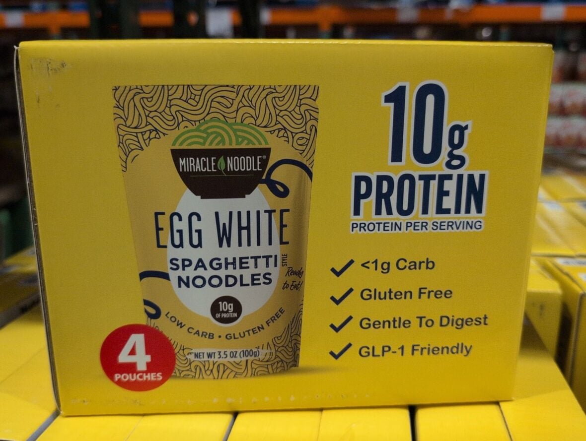 Miracle Noodle Egg White Spaghetti Noodles at Costco