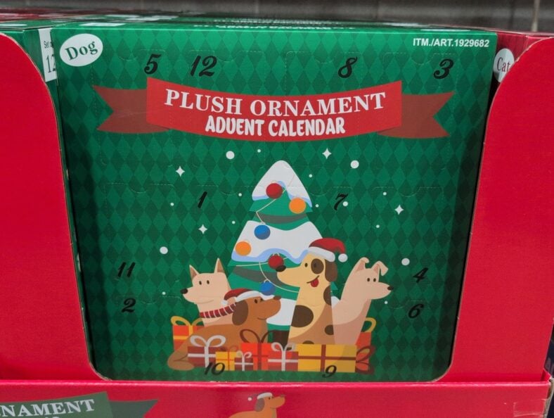 Plush Ornament Advent Calendar at Costco