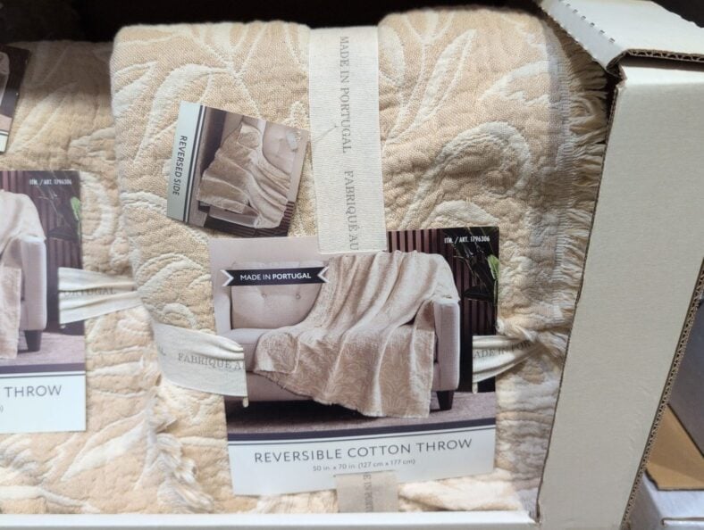 Reversible Cotton Throw at Costco