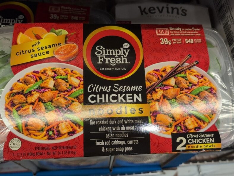 Simply Fresh Citrus Sesame Chicken Noodle Bowls at Costco