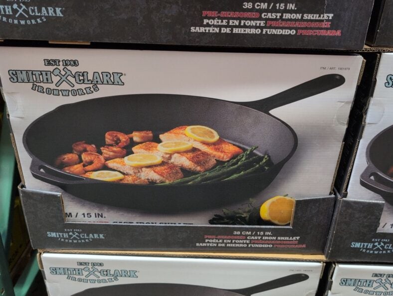 Smith & Clark Ironworks 15 Inch Cast Iron Skillet at Costco
