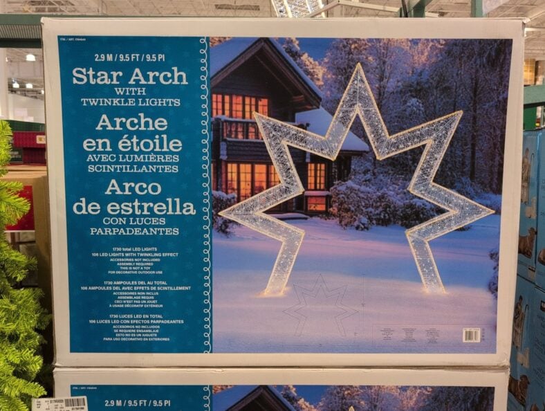 Star Arch with LED Twinkle Lights at Costco