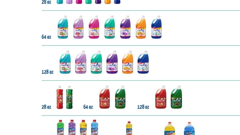 Costco-Recall-Mistolin-Lestoil bottle sizes