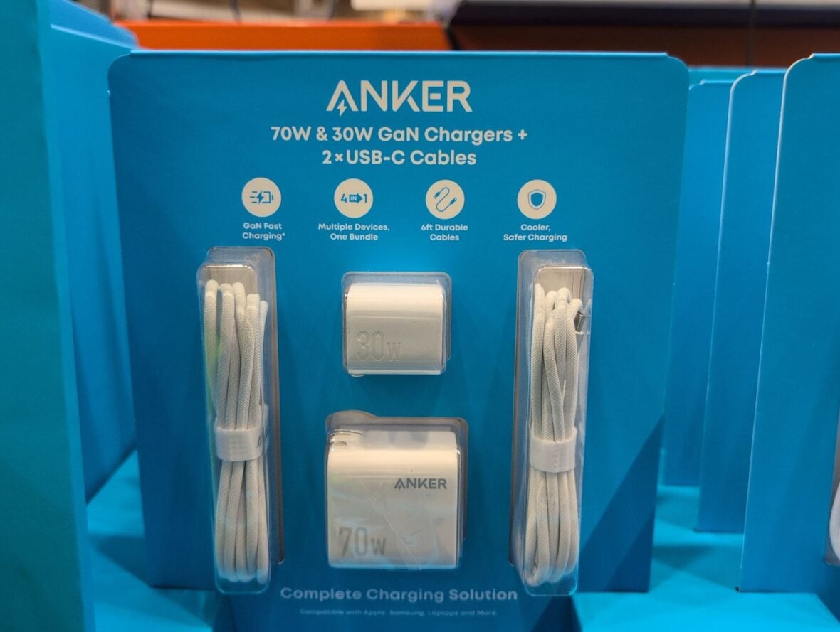 Anker Fast Charge 70W + 30W Wall Charger Bundle at Costco