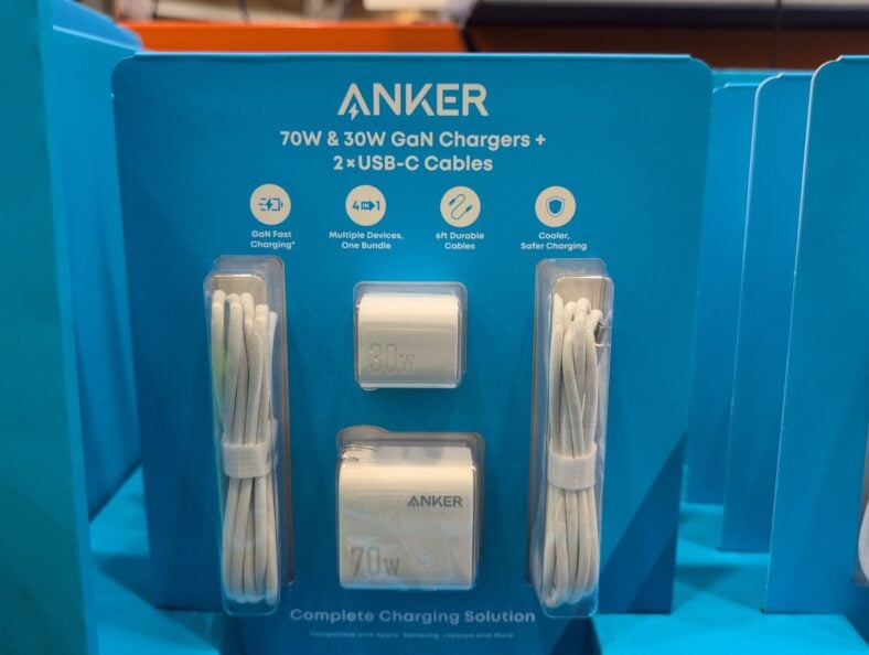 Anker Fast Charge 70W + 30W Wall Charger Bundle at Costco