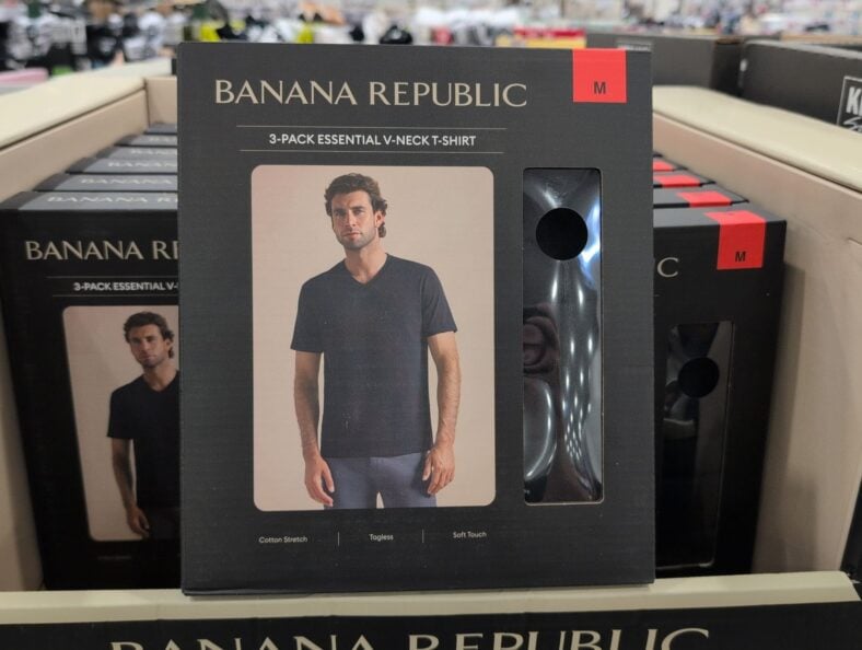 Banana Republic Men's V-Neck Tee 3-Pack at Costco