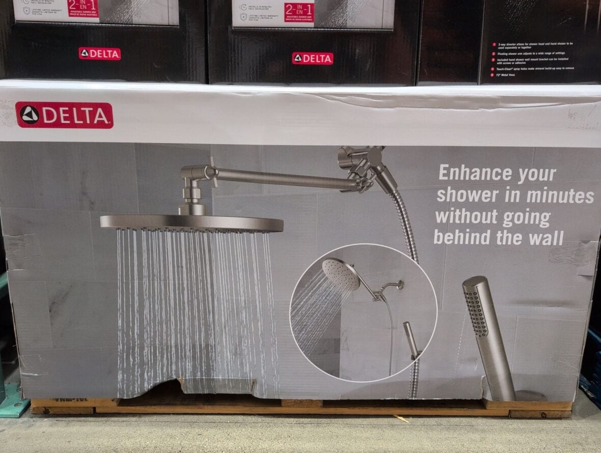 Delta 8" Raincan Showerhead + Handheld Combo at Costco