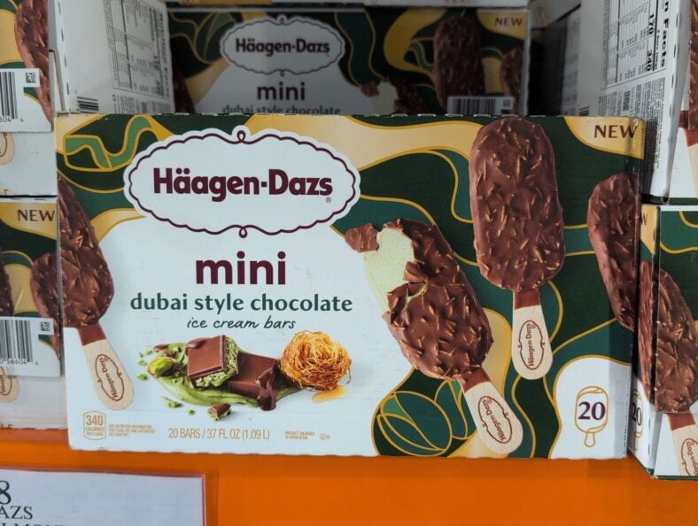 Haagen-Dazs Mini Dubai Style Chocolate Ice Cream Bars at Costco