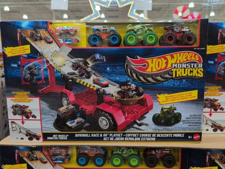 Mattel Hot Wheels Monster Trucks Downhill Race & Go Playset at Costco