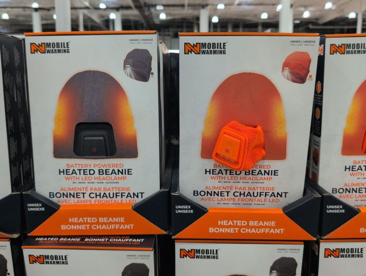 Mobile Warming Heated Beanie with LED Light at Costco