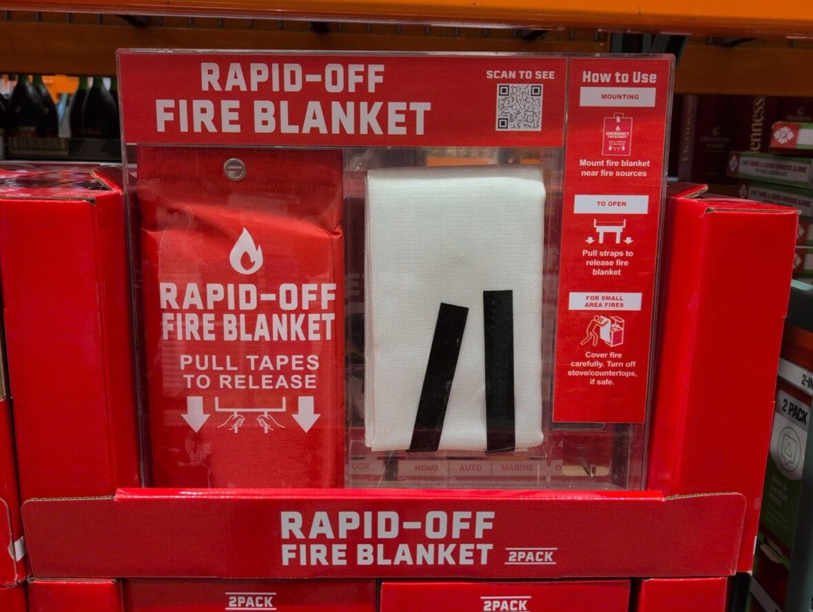 Rapid-Off Fire Blanket at Costco
