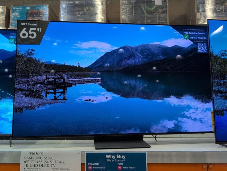 Samsung 65S90F 4K UHD OLED TV at Costco
