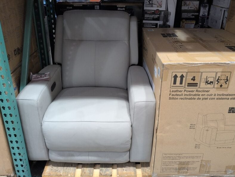 Simon Li Wren Leather Power Recliner at Costco