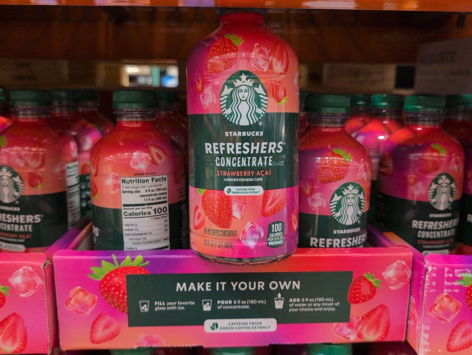 New Product: Starbucks Refreshers Concentrate Strawberry Acai