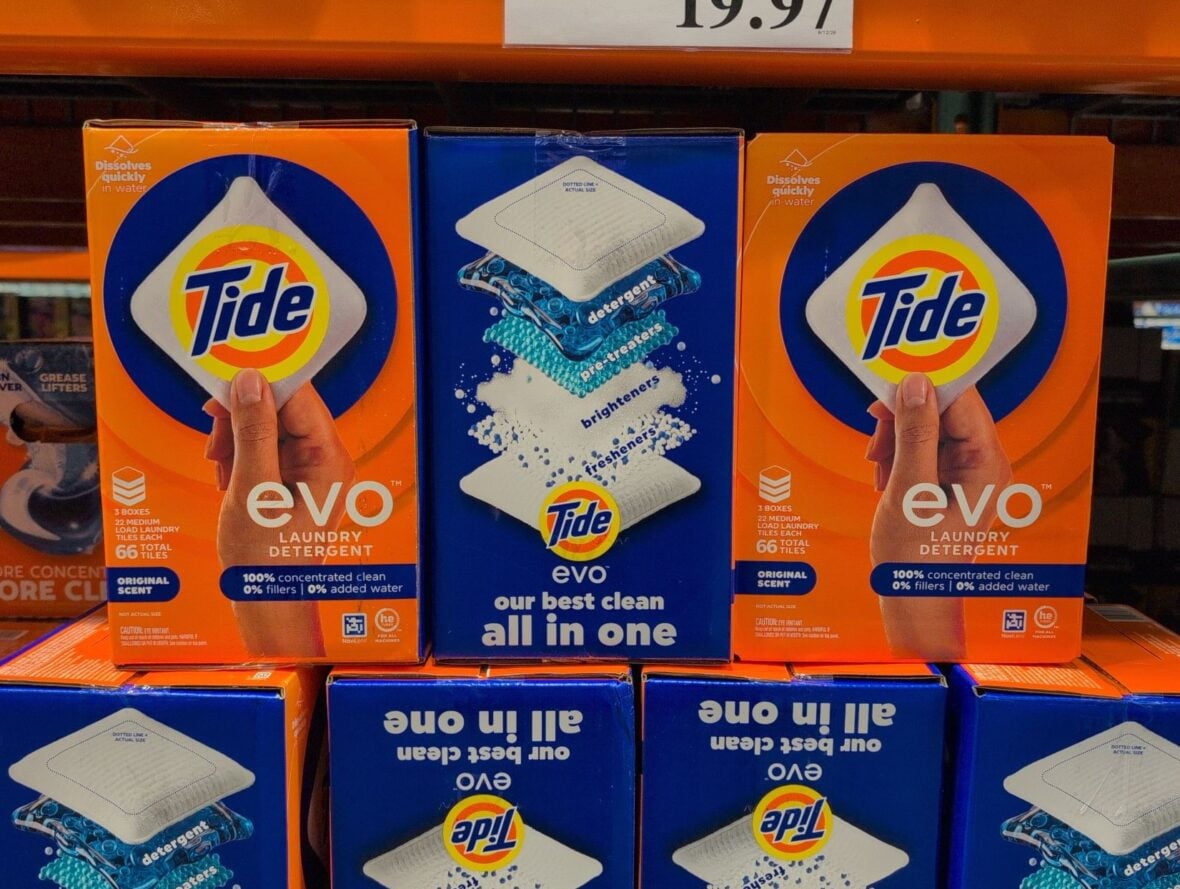 Tide Evo Laundry Detergent Tiles at Costco