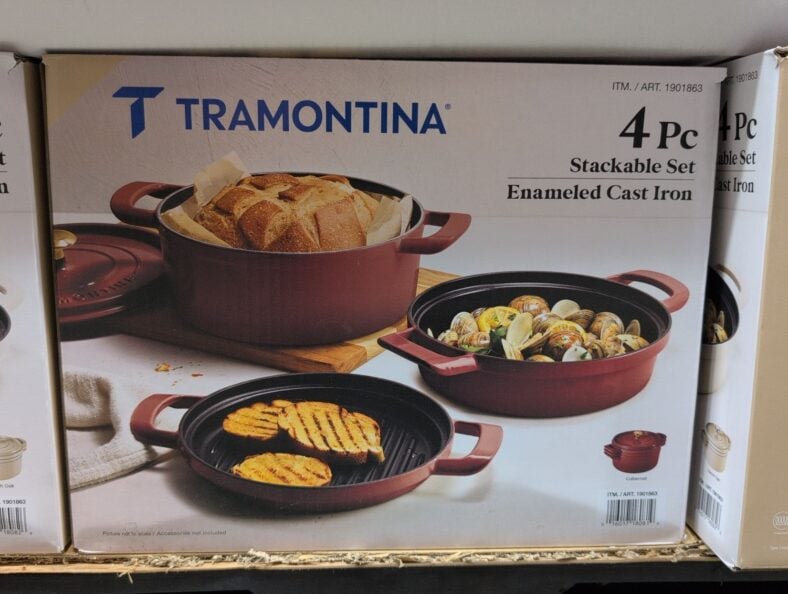 Tramontina Stackable Cast Iron 4-Piece Set at Costco