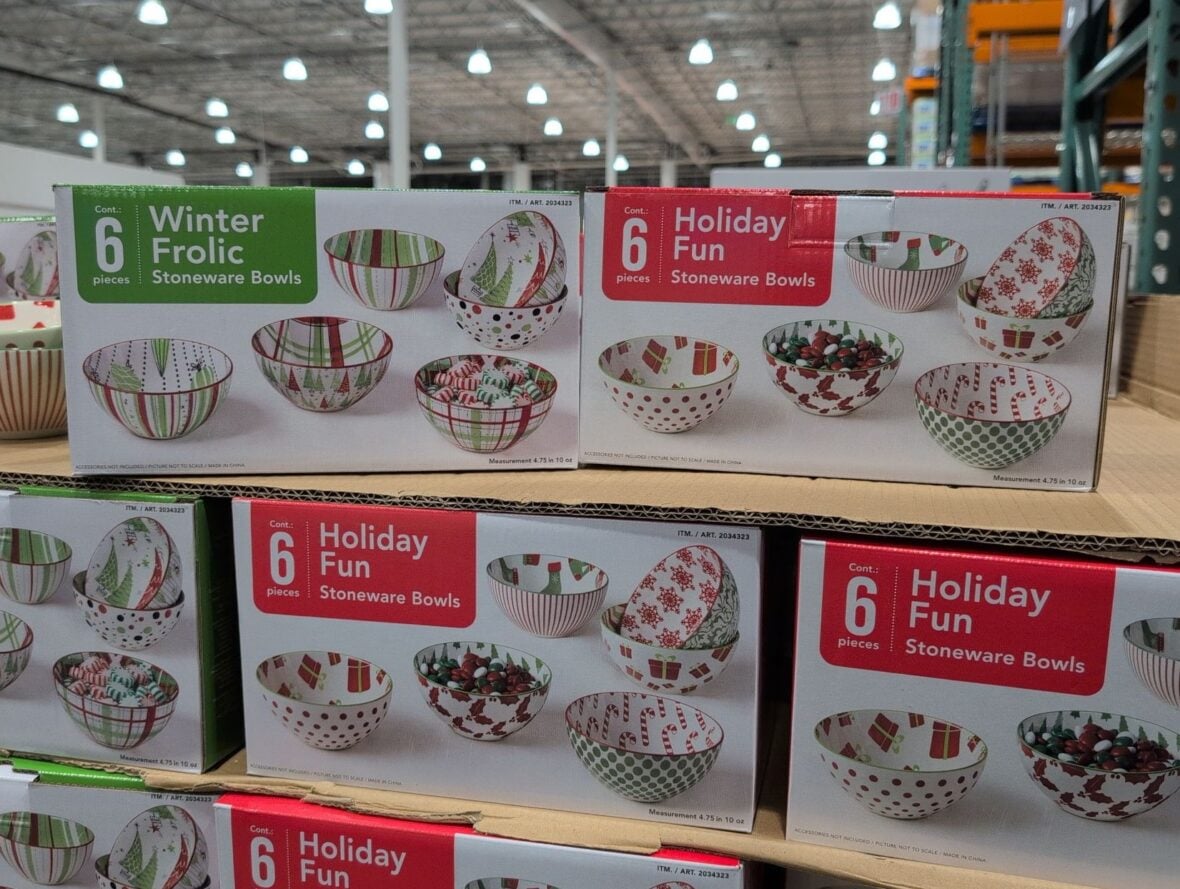 Certified International 6-Piece Holiday Bowl Set at Costco