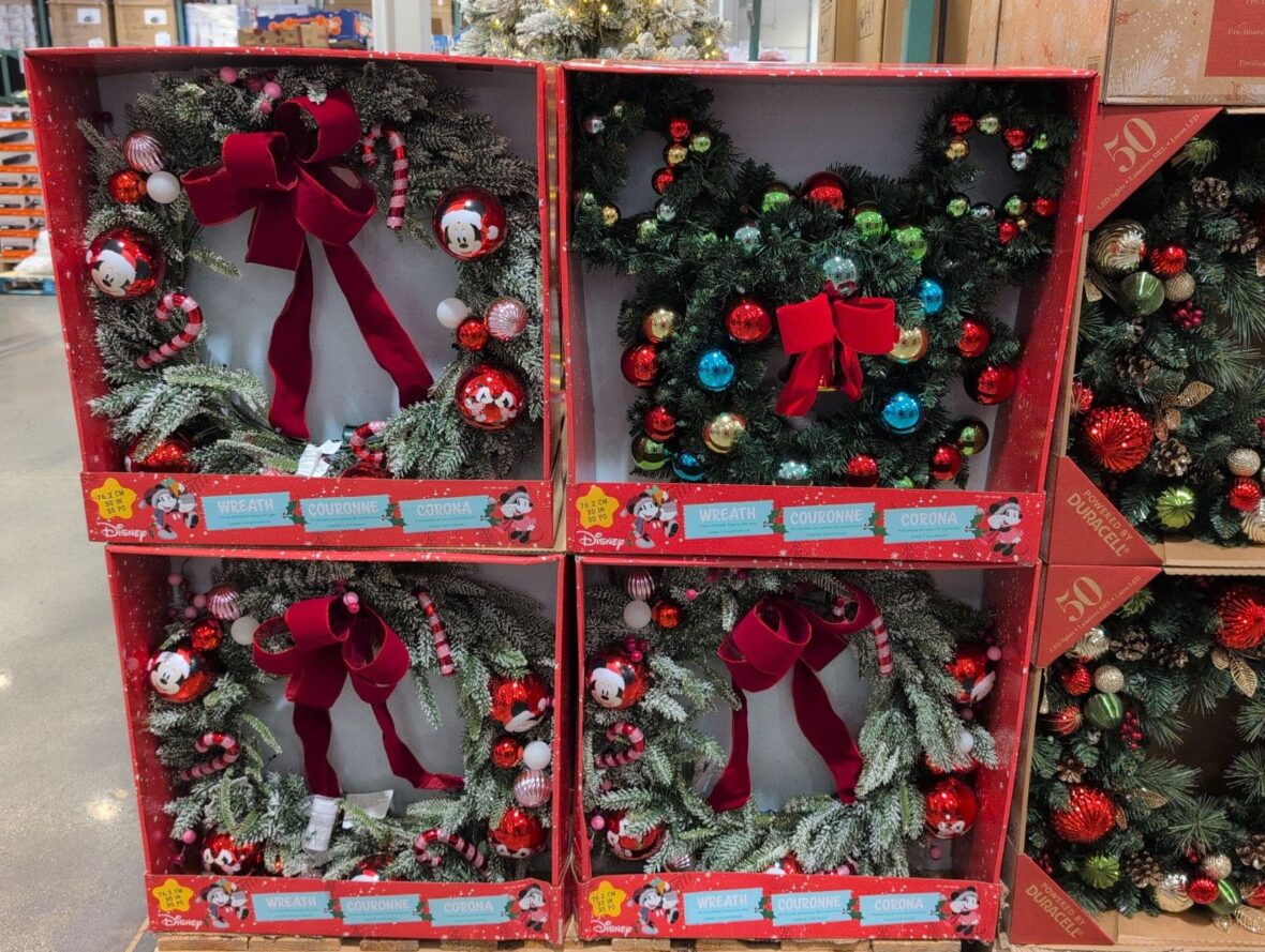 Disney Holiday Pre-Lit Wreath at Costco