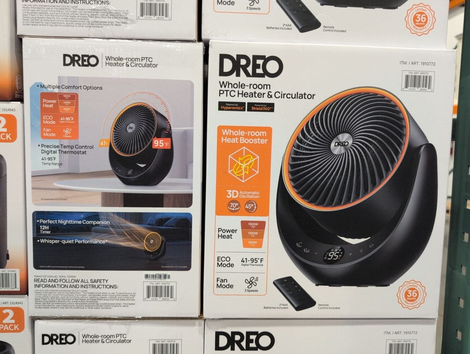 New Product: Dreo Whole-Room PTC Heater & Circulator