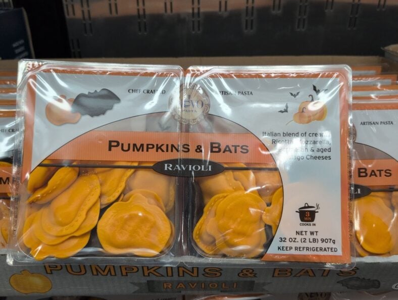 Evo Pasta Pumpkins & Bats Ravioli at Costco