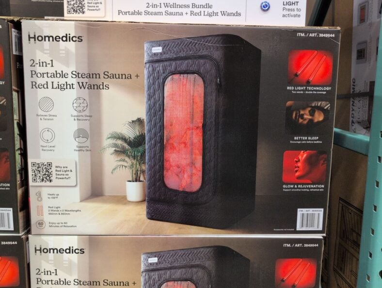 Homedics Premium Portable Red Light Sauna at Costco
