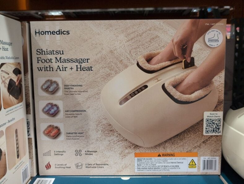 Homedics Shiatsu + Air Foot Massager at Costco