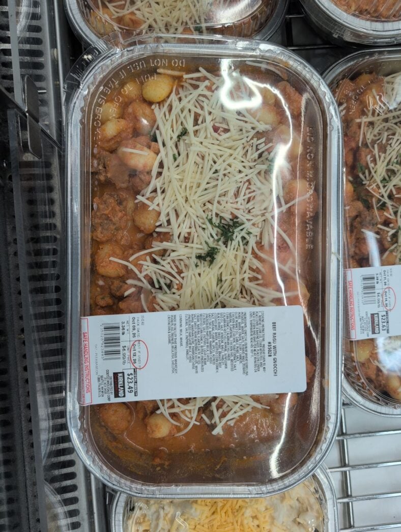 Kirkland Signature Beef Ragu With Gnocchi at Costco