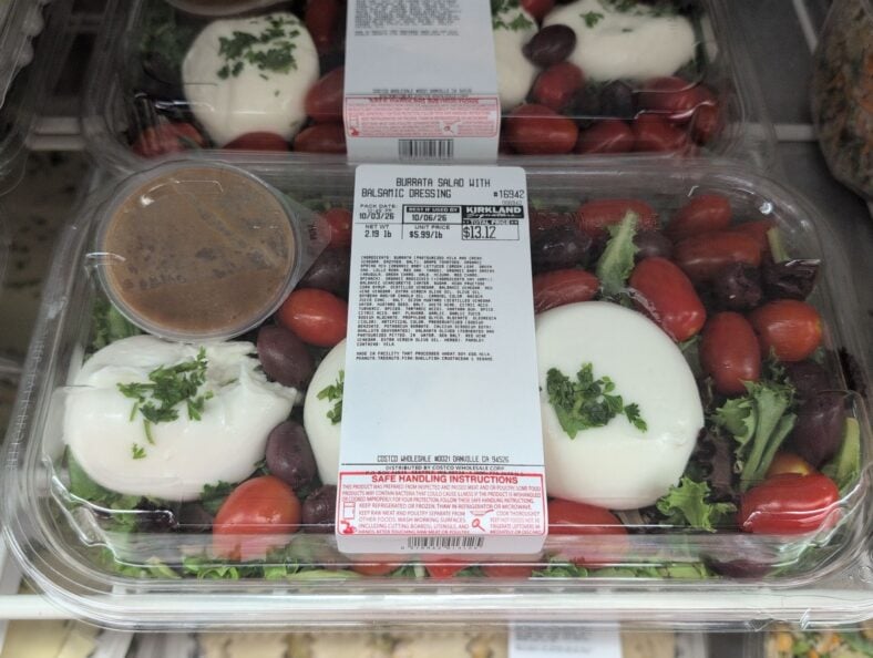 Kirkland Signature Burrata Salad with Balsamic Dressing at Costco