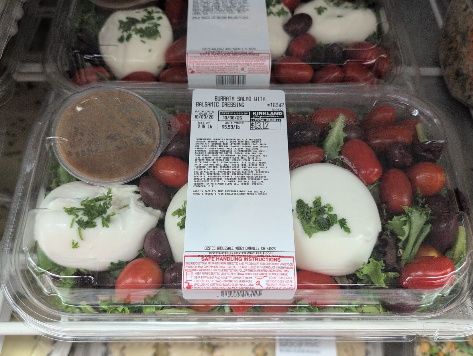 Kirkland Signature Burrata Salad with Balsamic Dressing